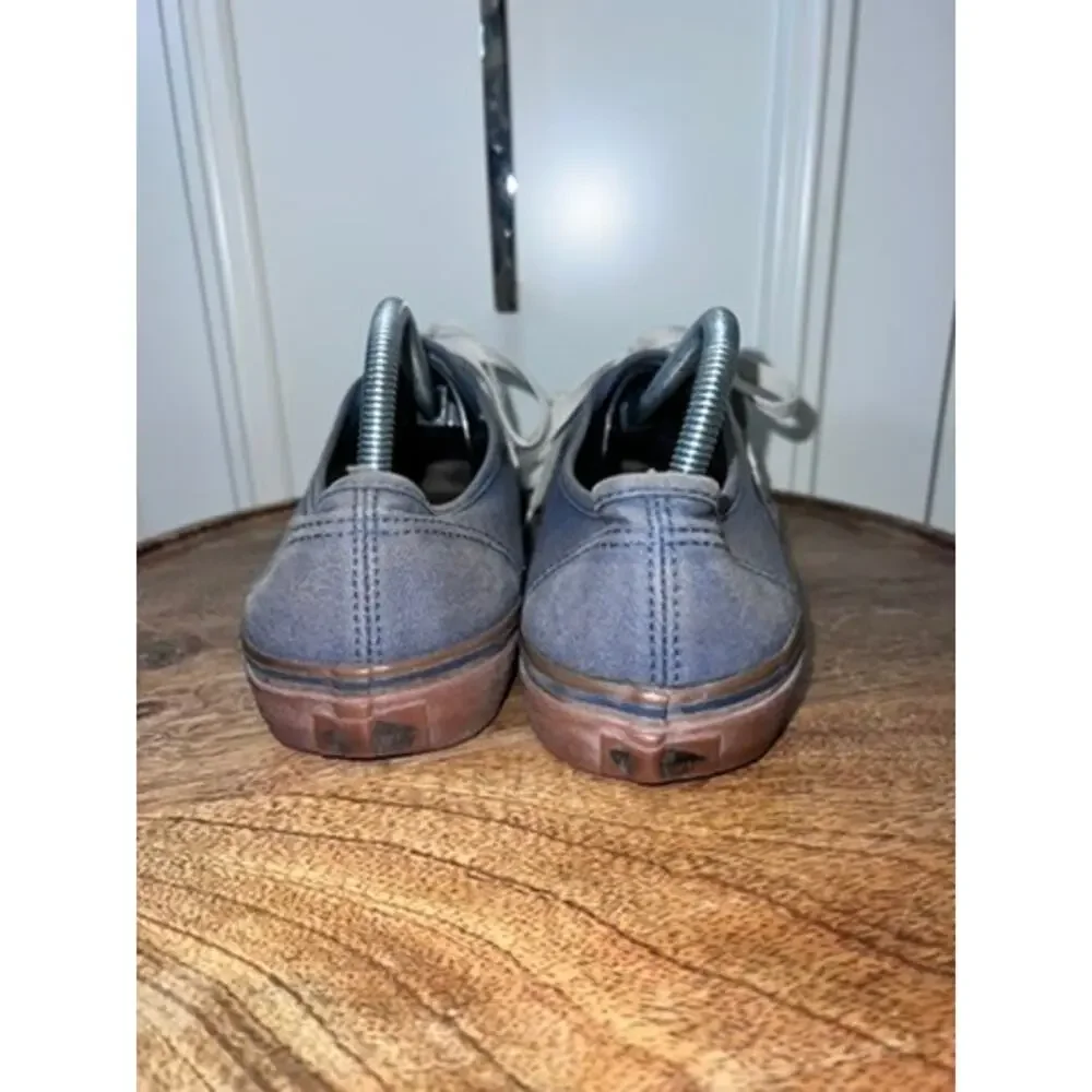 Vans‎ Men's Blue Denim Low Skater Sneakers Size 10 Casual Shoes
